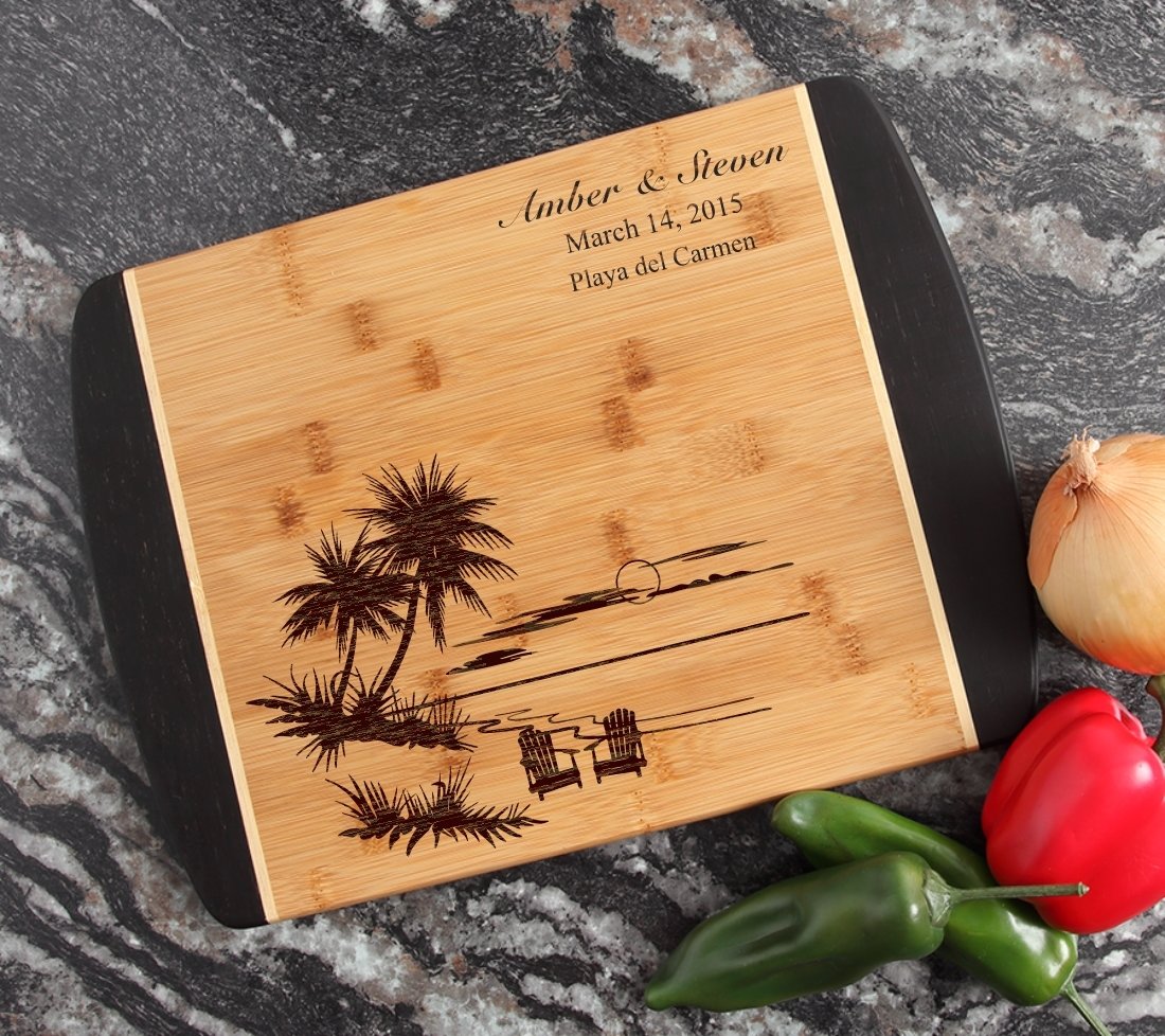 Engraved Cutting Board Personalized Bamboo 15 x 11 DESIGN 33 CBJ-033