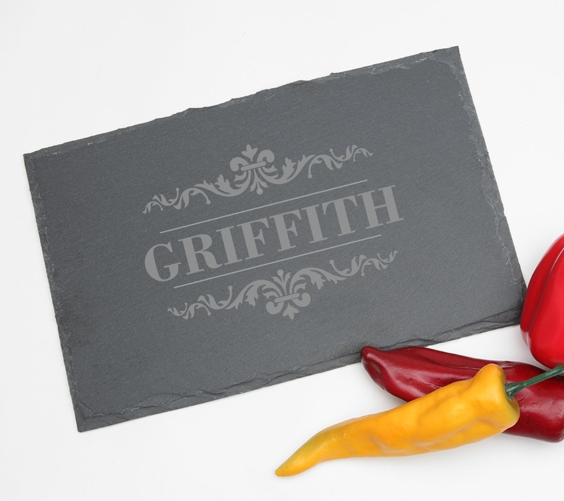 Personalized Slate Cheese Board 11 x 7 DESIGN 16 SCBS-016
