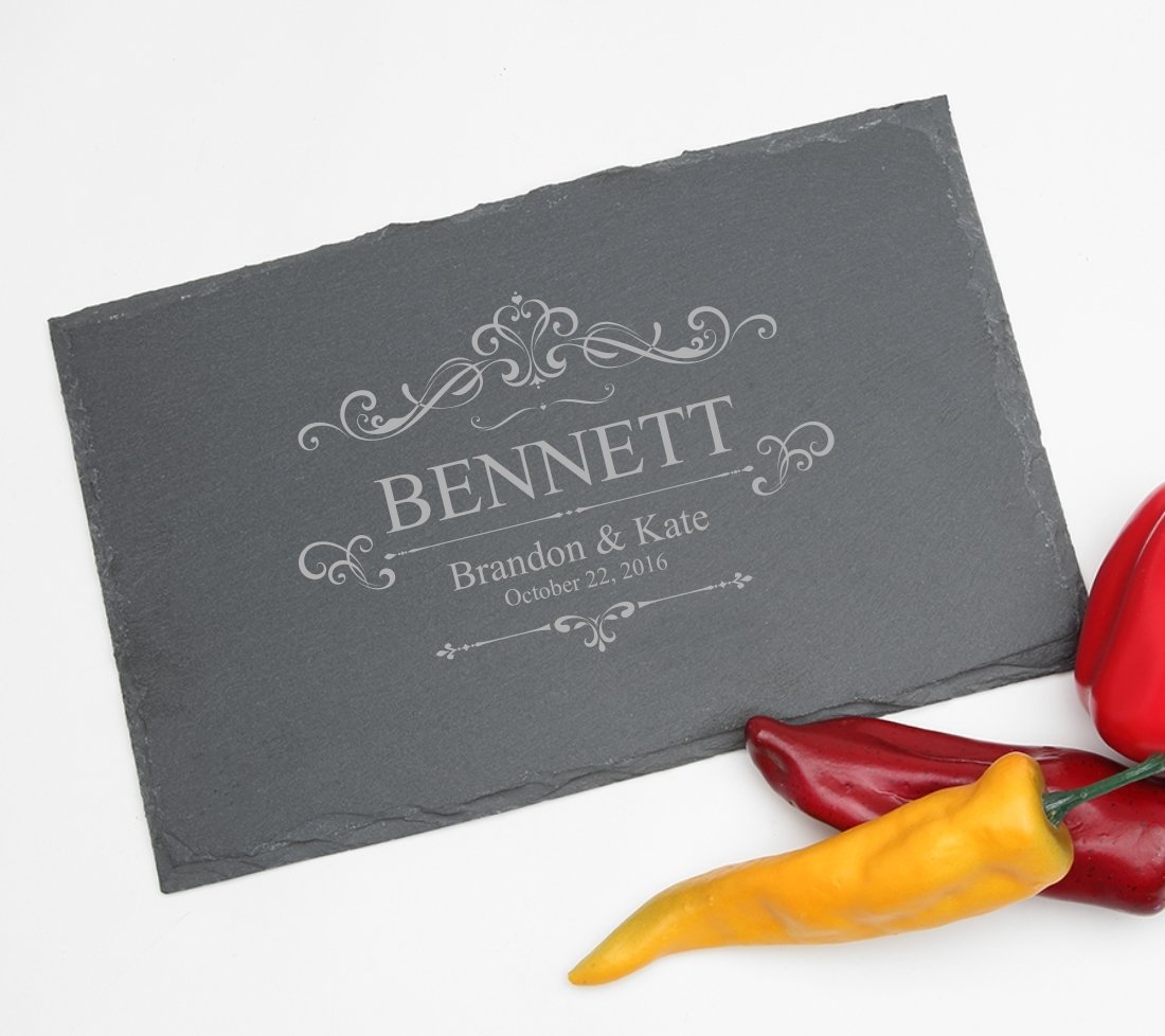 Personalized Slate Cheese Board 11 x 7 DESIGN 35 SCBS-035