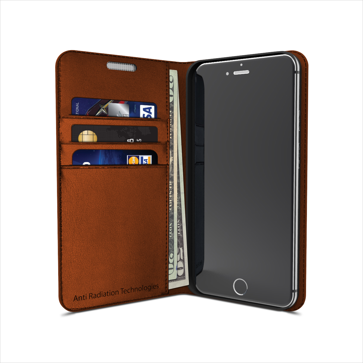 vest Anti-Radiation Wallet Case for iPhone 6 / 6s 00095
