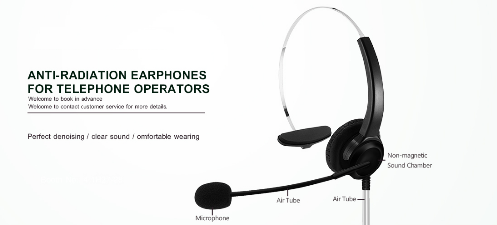 Anti-Radiation Call Centre Headset