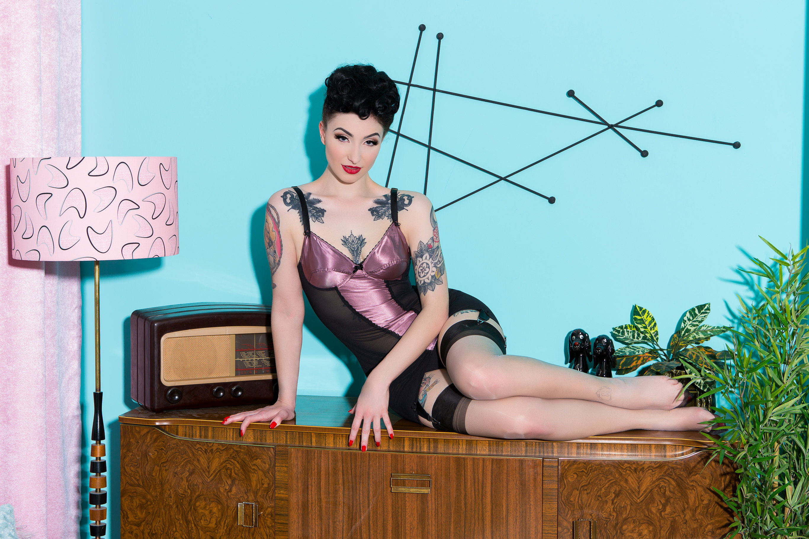 A set of 7 High Quality Prints featuring Mini Blue shot by The Pinup Academ...