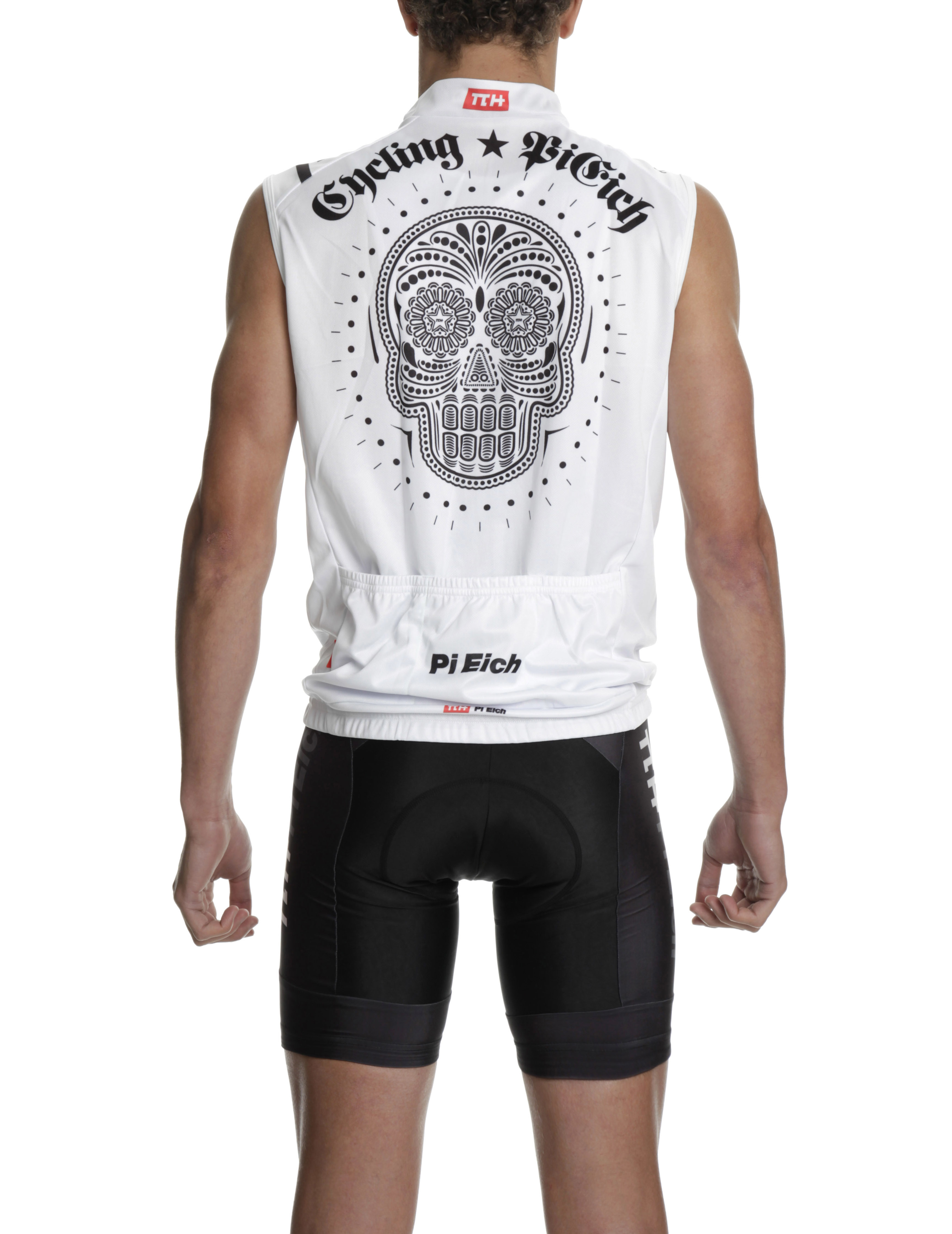 Maillot WHITE SKULL sin mangas