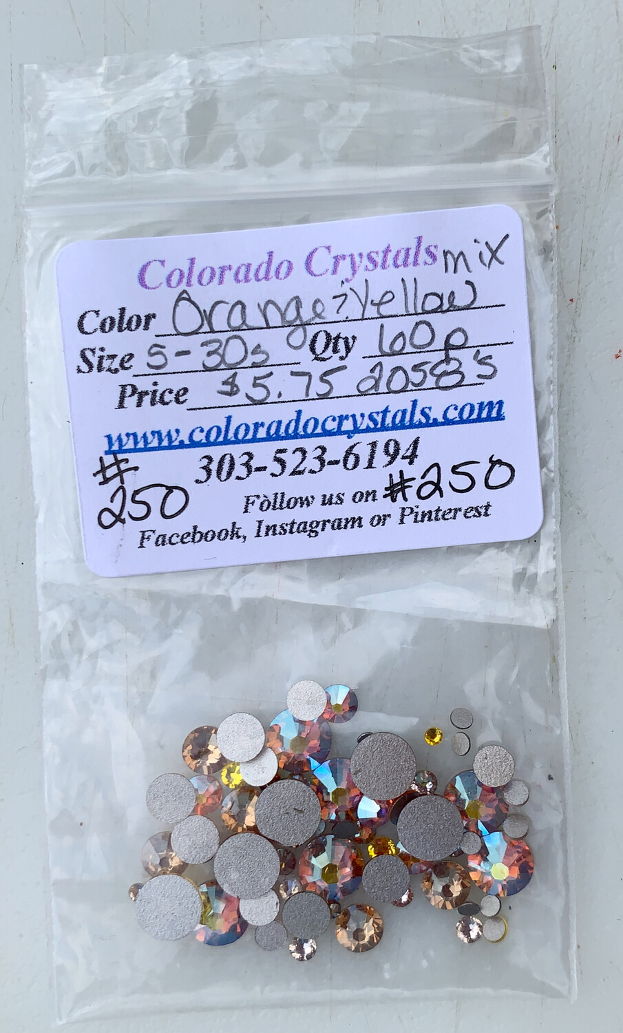 Orange & Yellow Mix Crystals Swarovski Orange & Yellow Mix Crystals Swarovski