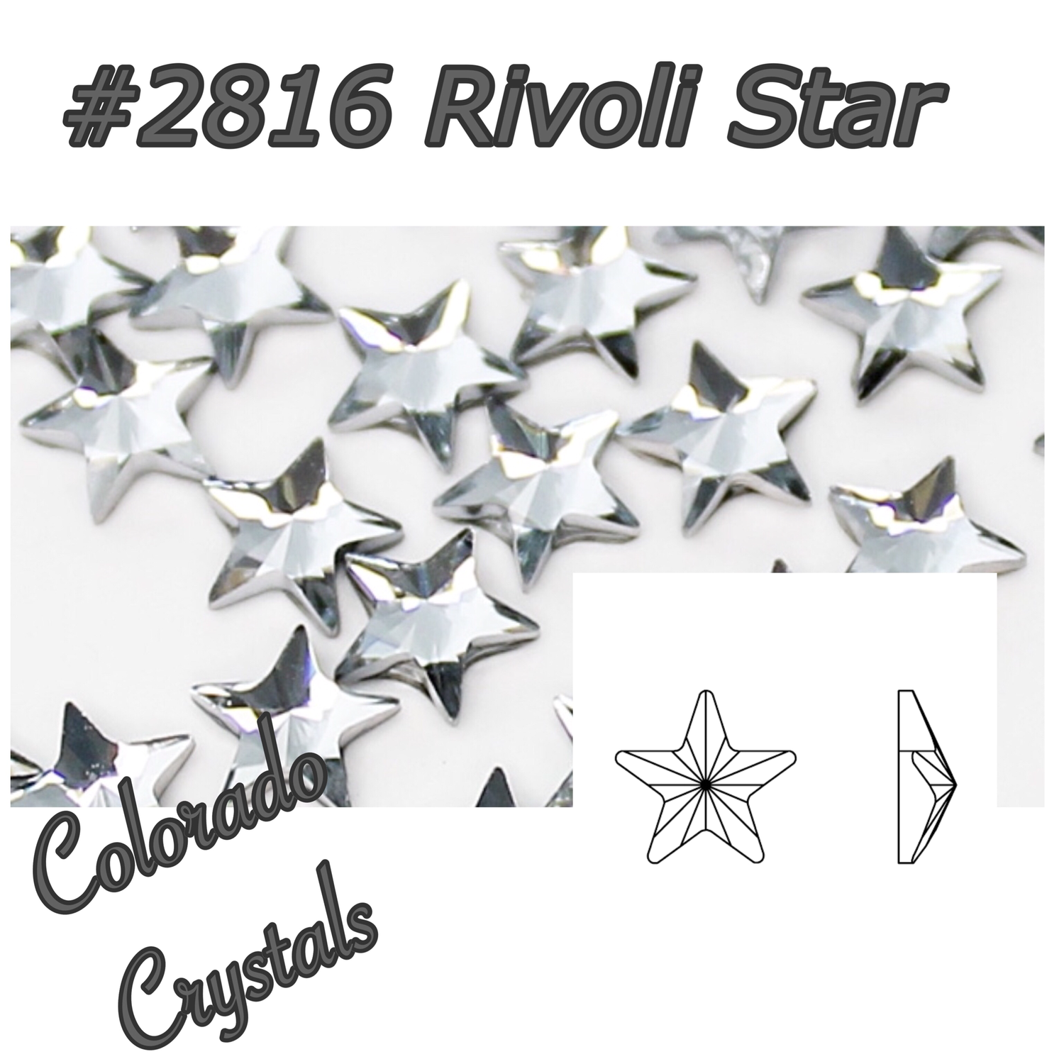 2816 Rivoli Star Swarovski Flat Back Crystal 5mm 2816 Rivoli Star Swarovski Flat Back Crystal 5mm