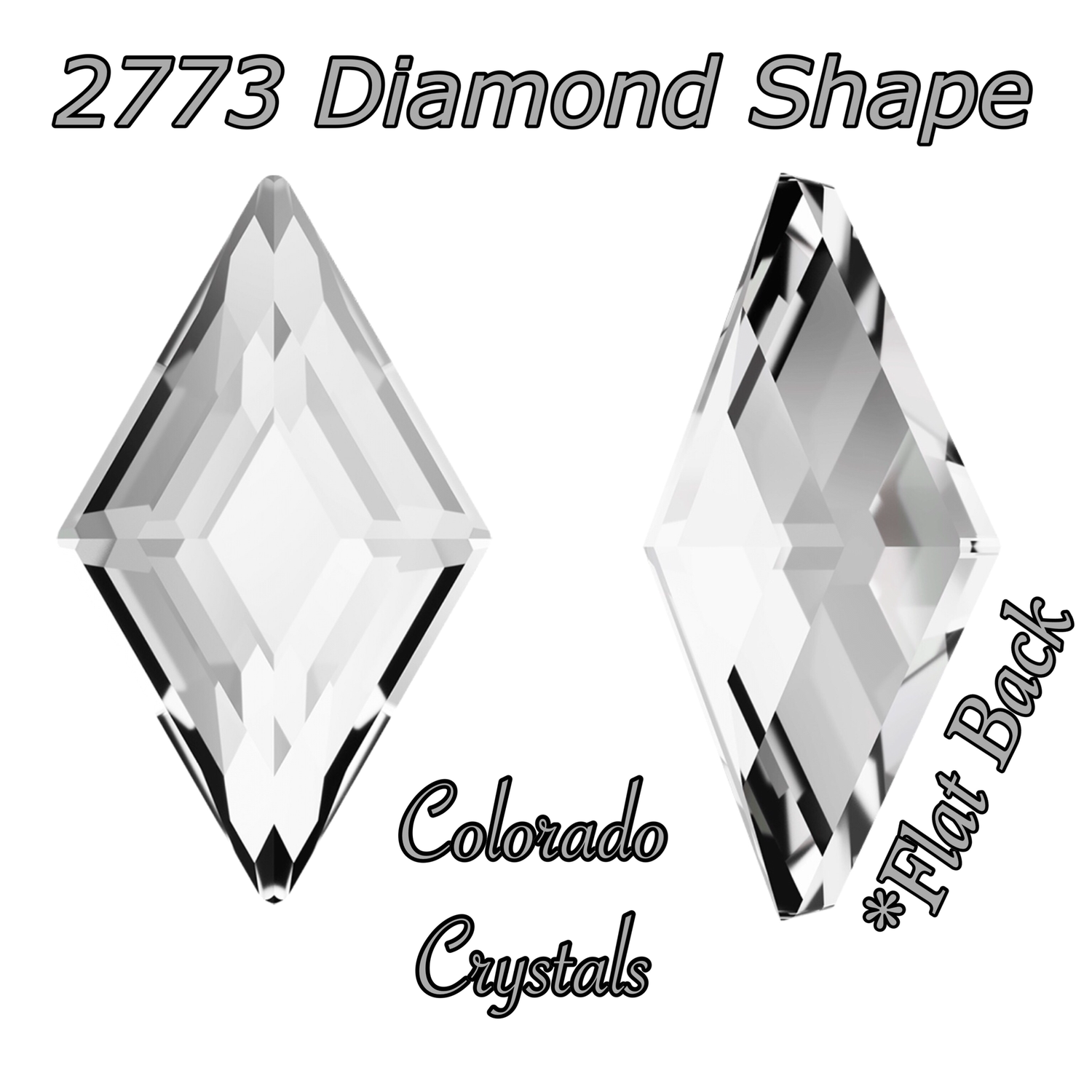 2773 Diamond Shape Crystal 5x3mm Flat back Nail art size 2773 Diamond Shape Crystal 5x3mm Flat back Nail art size