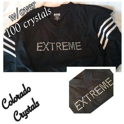 Crystal T-Shirt Swarovski Custom Crystal T-Shirt Swarovski Custom