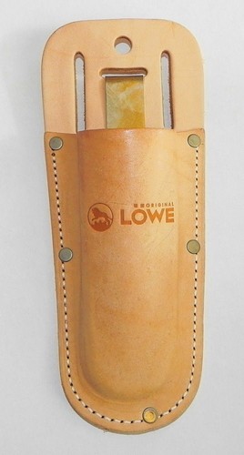 LÖWE leather pruner pouch with metal clip and belt loop LÖWE leather pruner pouch with metal clip and belt loop