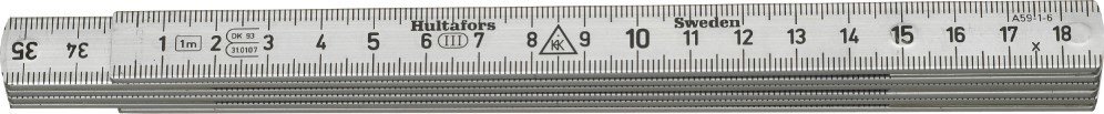 Hultafors Aluminium Folding Rule A59 — 1m, 6 sections Hultafors Aluminium Folding Rule A59 — 1m, 6 sections