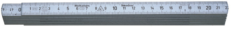 Hultafors Aluminium Folding Rule A59 — 2m, 10 sections Hultafors Aluminium Folding Rule A59 — 2m, 10 sections