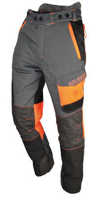 Comfy Lumberjack Trousers—Grey/Orange Comfy Lumberjack Trousers—Grey/Orange