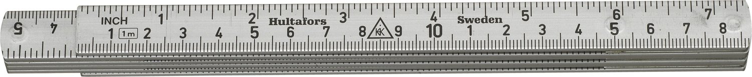 Hultafors Aluminium Folding Rule A61 — 1m, 6 sections Hultafors Aluminium Folding Rule A61 — 1m, 6 sections