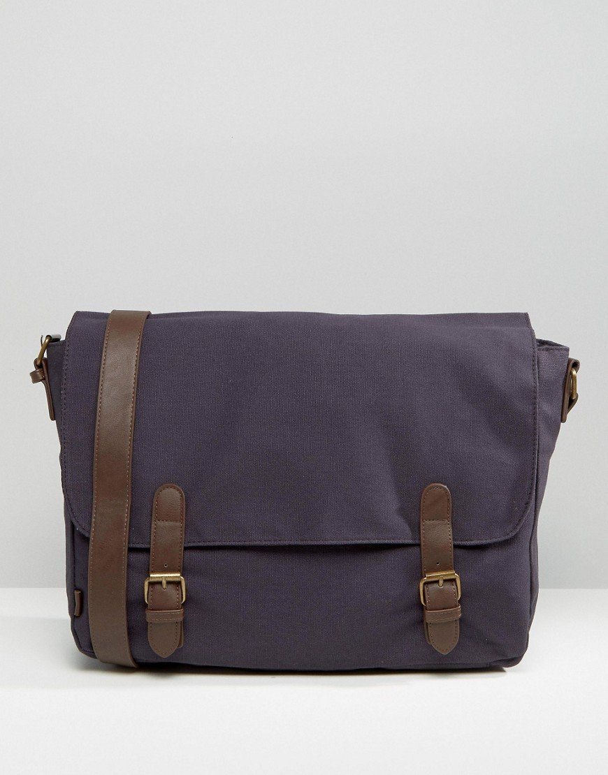 Satchel azul marino con tiras en contraste TN-2300069