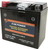 FIRE POWER SEALED FACTORY ACTIVATED BATTERY CTX14 FIRE POWER SEALED FACTORY ACTIVATED BATTERY CTX14