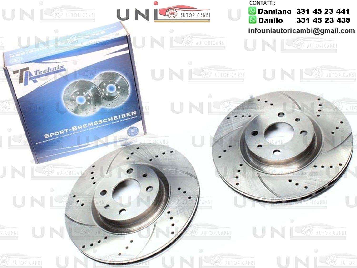 2 DISCHI FRENO FORATI ANTERIORE BREMBO ALFA ROMEO 147 937 1.9 JTD 16V KW:103 2