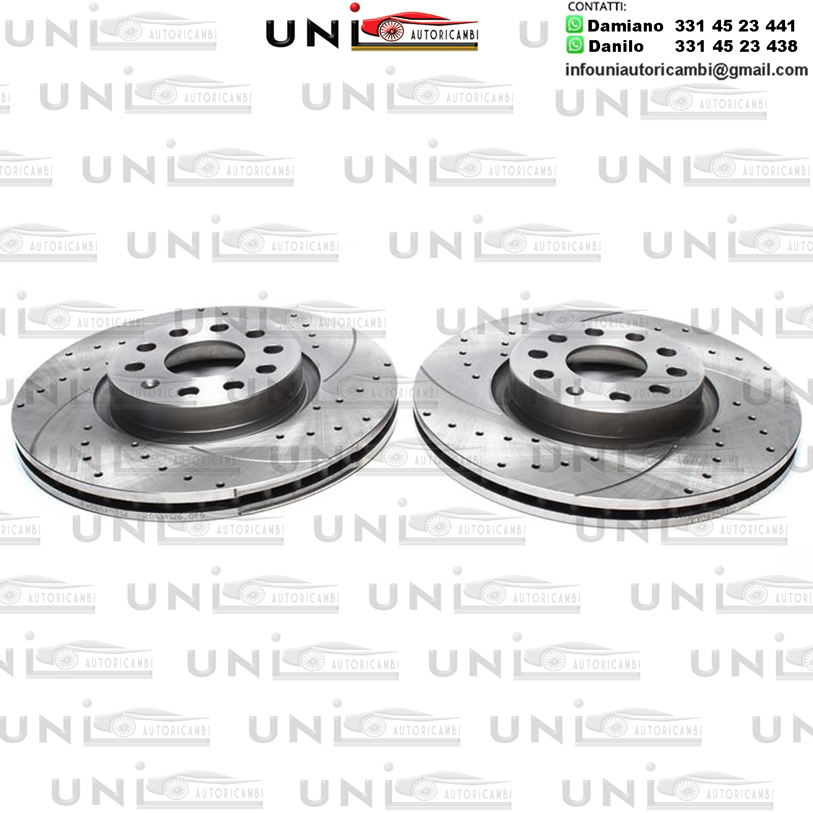 3C5 2 DISCHI FRENO ANTERIORE BREMBO VW PASSAT VARIANT 2.0 TDI 16V KW:103 2005/>