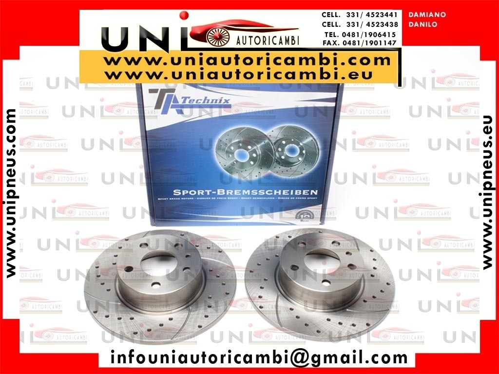 937 2 DISCHI FRENO BAFFATI POSTERIORE BREMBO ALFA ROMEO 147 1.9 JTD 16V KW:103