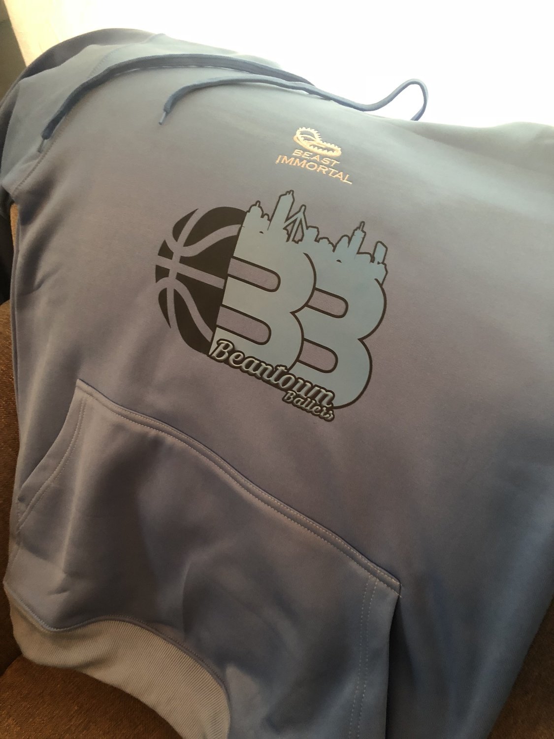 Beantown Ballers light blue dri-fit hoodie Beantown Ballers light blue dri-fit hoodie