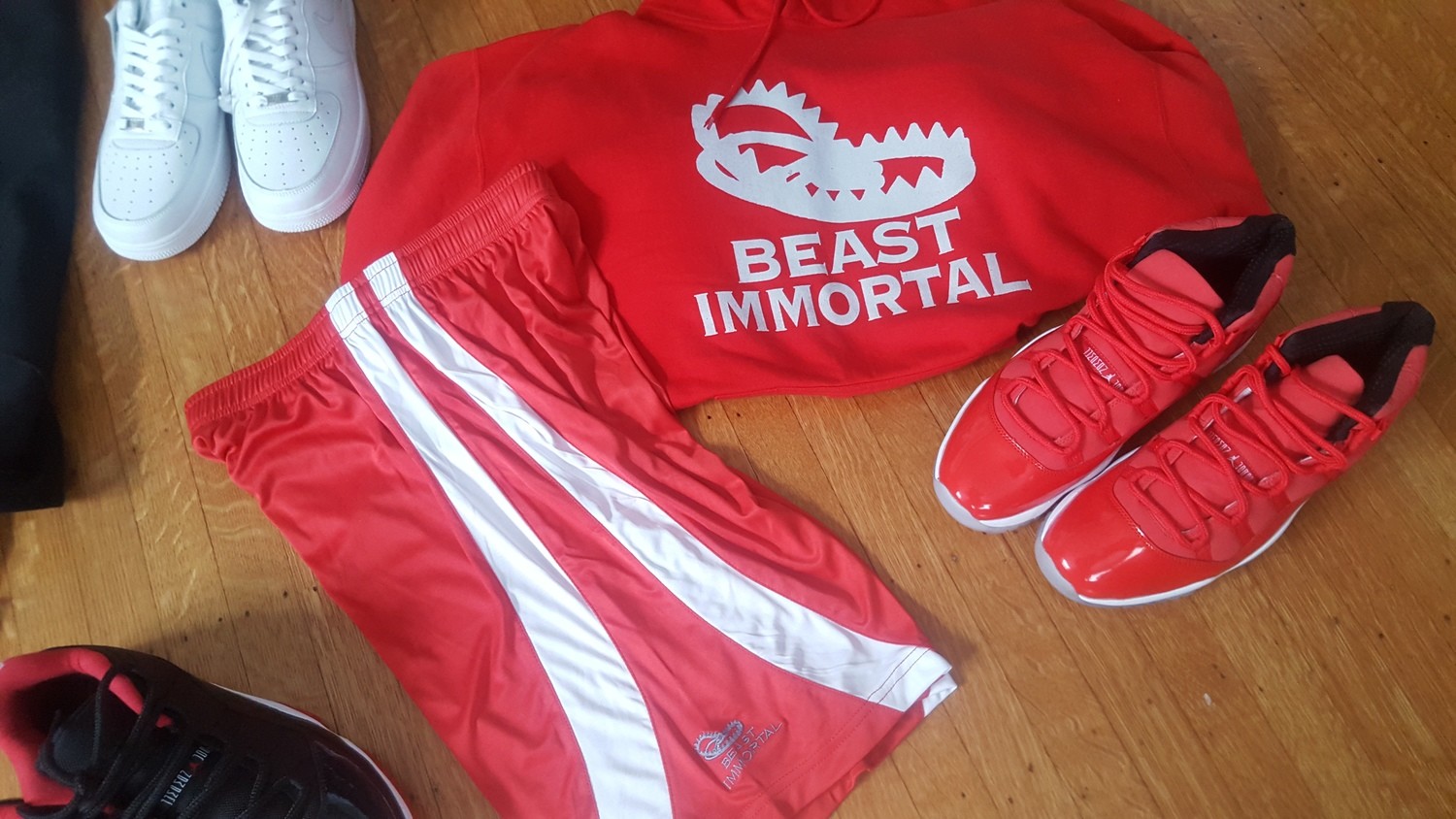 Beast Immortal red shorts Beast Immortal red shorts