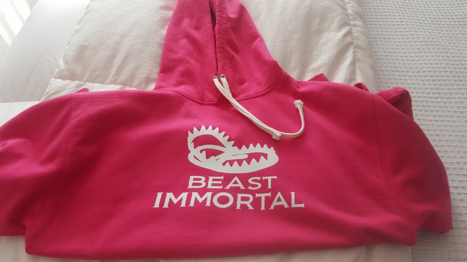 Beast Immortal pink trap hoodie Beast Immortal pink trap hoodie