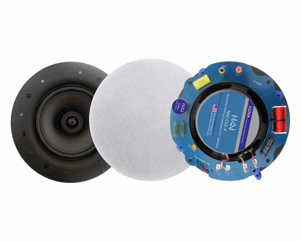 Frameless Ceiling Speakers 6 5 Pivoted Tweeter Dual Cone Nai C65 P