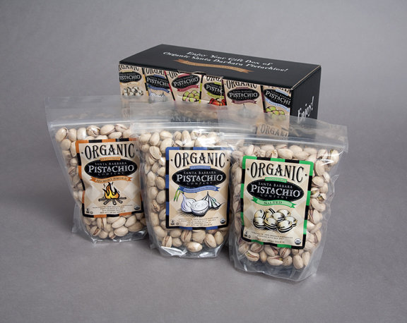 Santa Barbara Pistachio Company Salted Organic Pistachios - 12oz