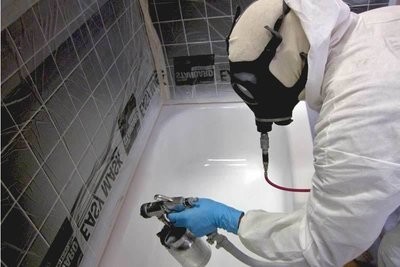 SharkCoat STAND UP SHOWER Wall Refinishing - 3 Coat System SharkCoat STAND UP SHOWER Wall Refinishing - 3 Coat System