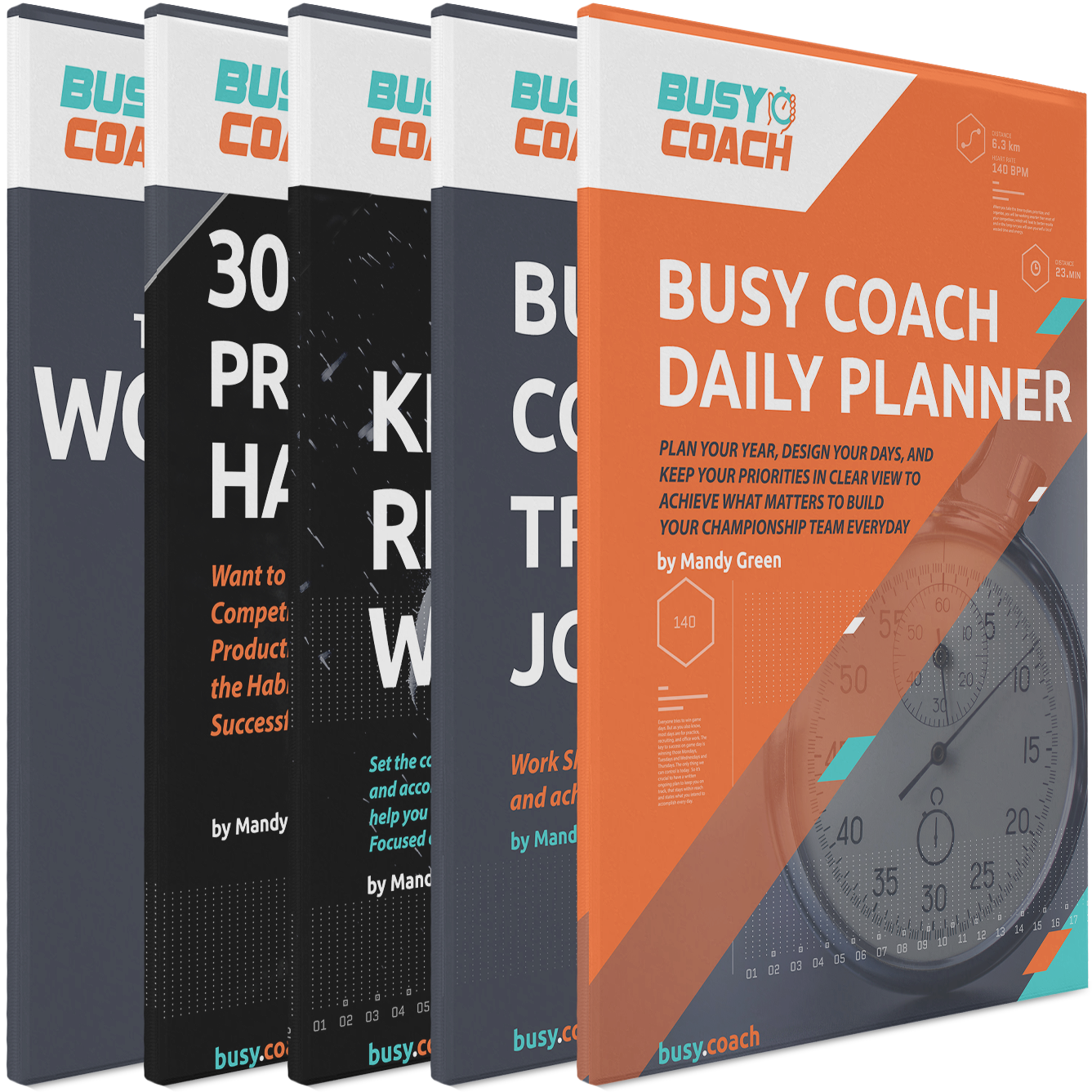 5 Book Productivity System Bundle for College Coaches MG-P-BCB-1