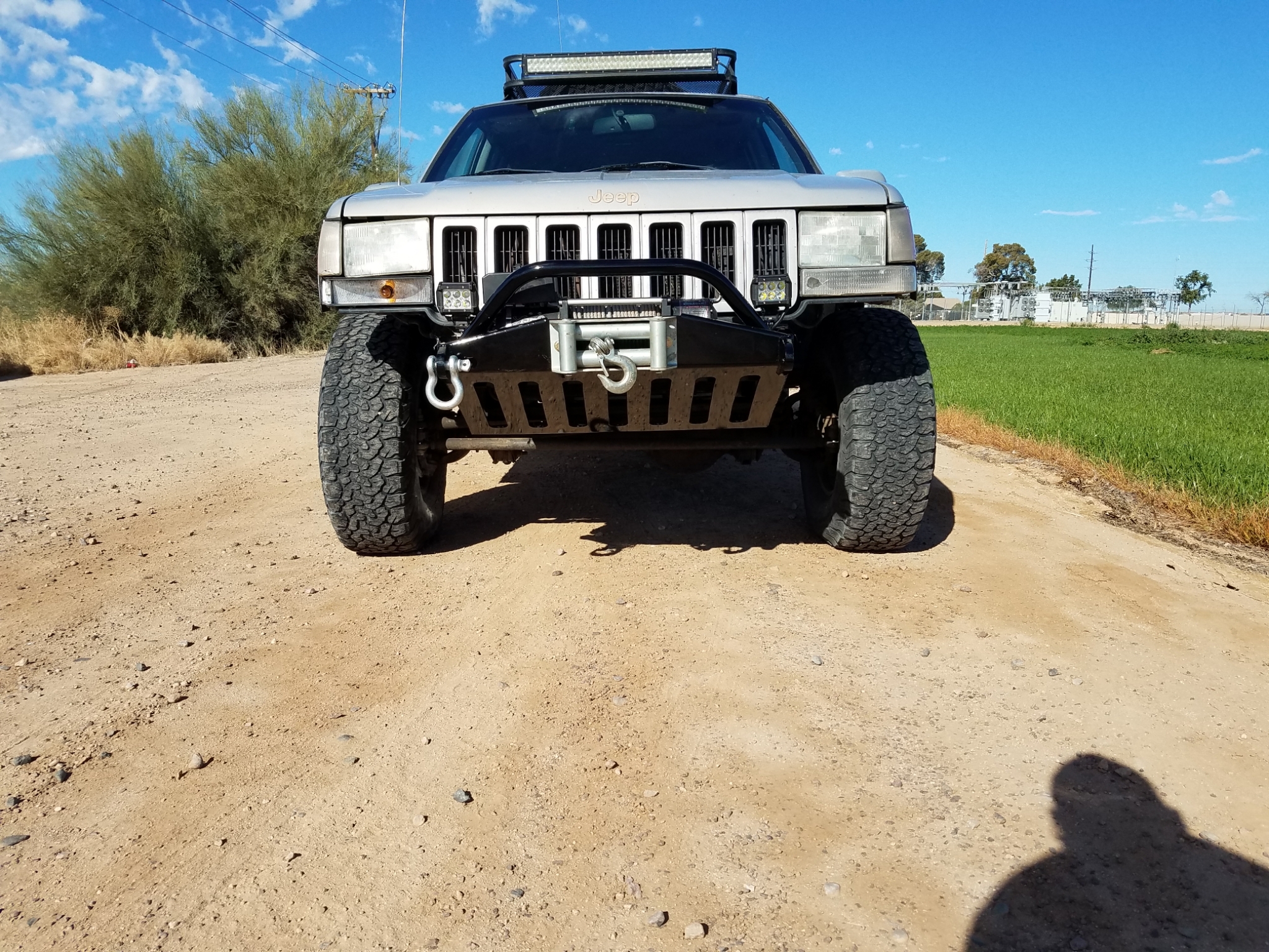 ZJ 9398 Jeep Grand Cherokee ZJ Stubby Winch Bumper DB Metalworx 66