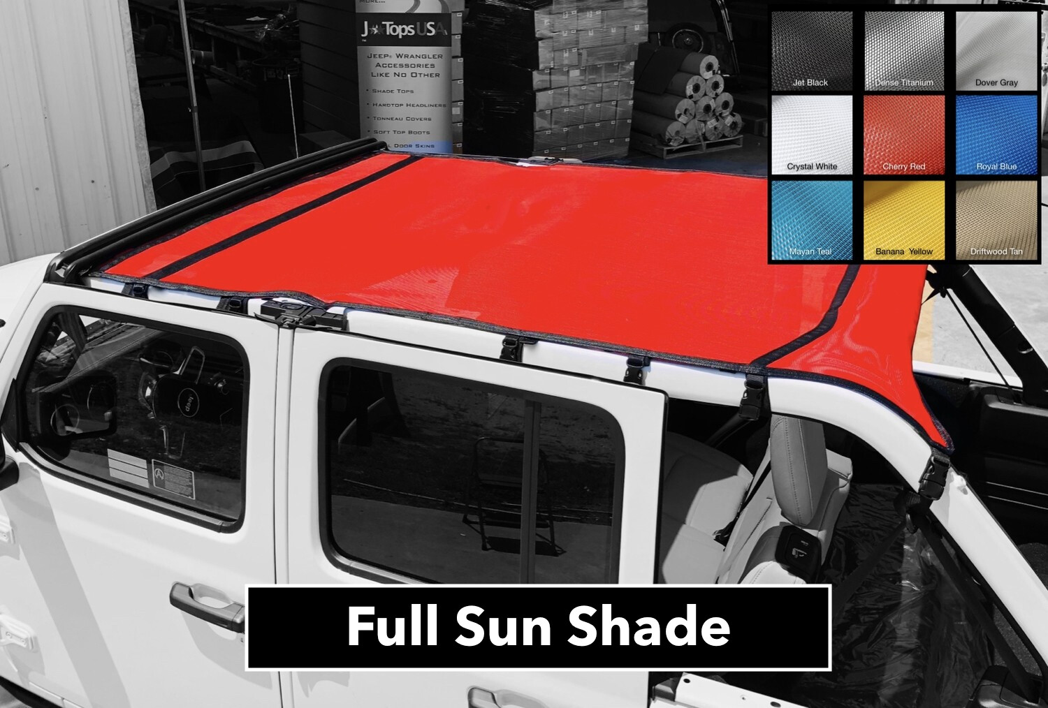 jeep jlu sunshade