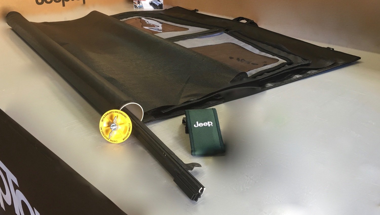 Jeep Wrangler Soft Top Window Storage Tube By Jtopsusa