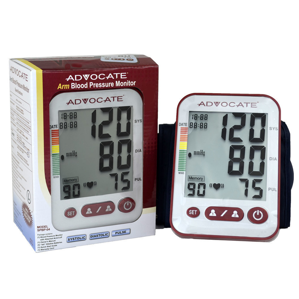 Advocate Upper Arm Blood Pressure Monitor, Small/Medium Cuff