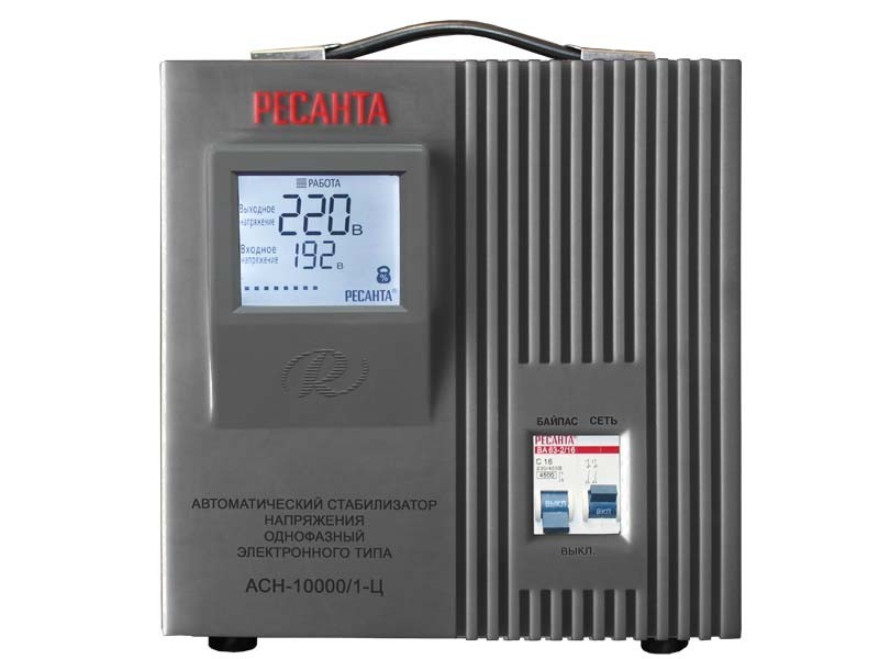 Стабилизатор напряжения РЕСАНТА АСН-10000/1-Ц 63_6_8