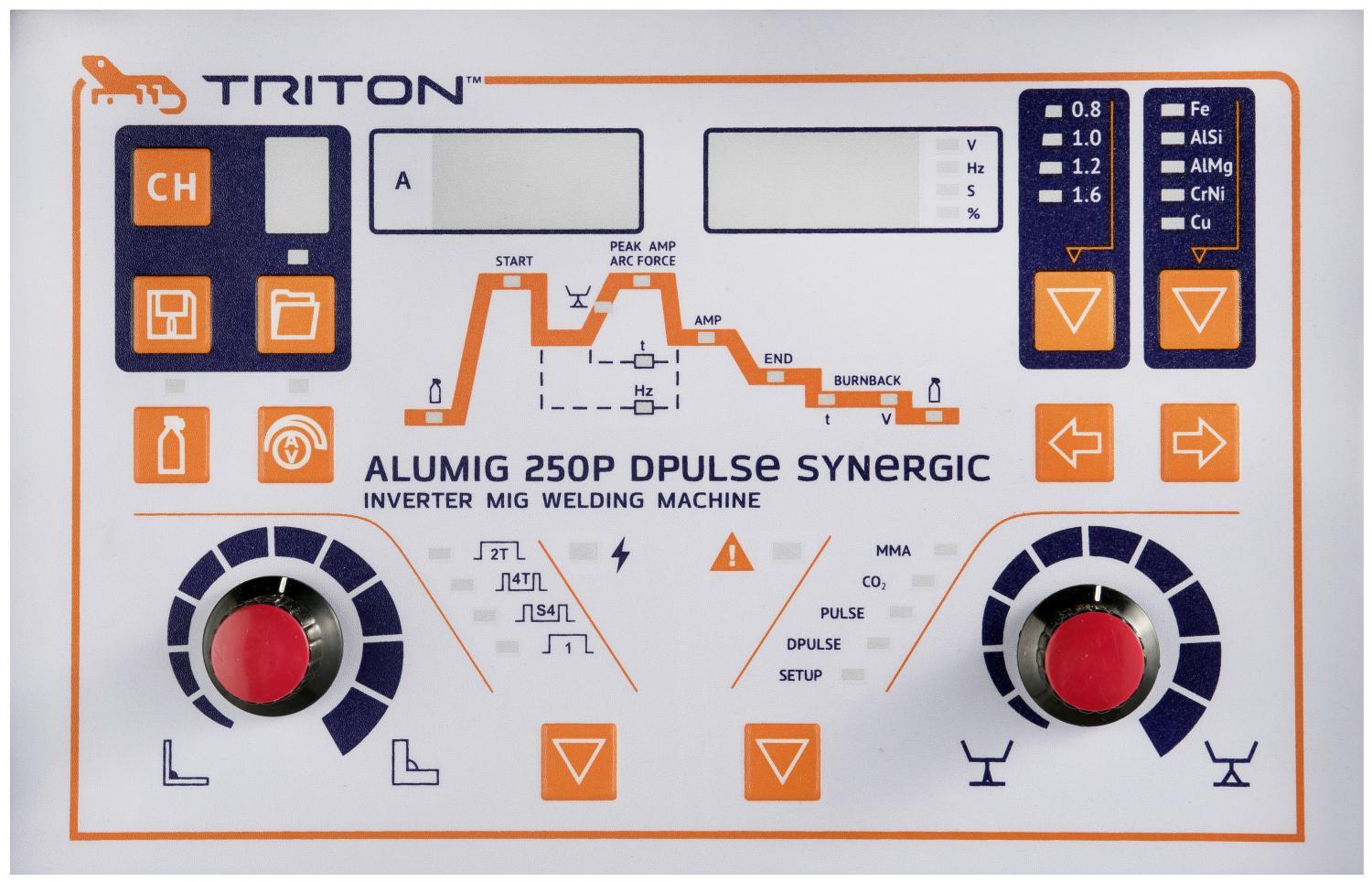 Сварочный полуавтомат TRITON ALUMIG 250P Dpulse Synergic