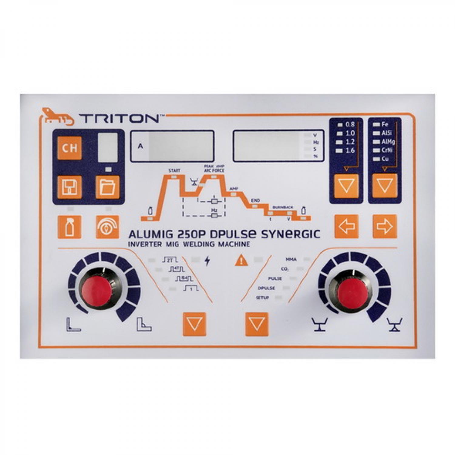Сварочный полуавтомат TRITON ALUMIG 250P Dpulse Synergic 380V