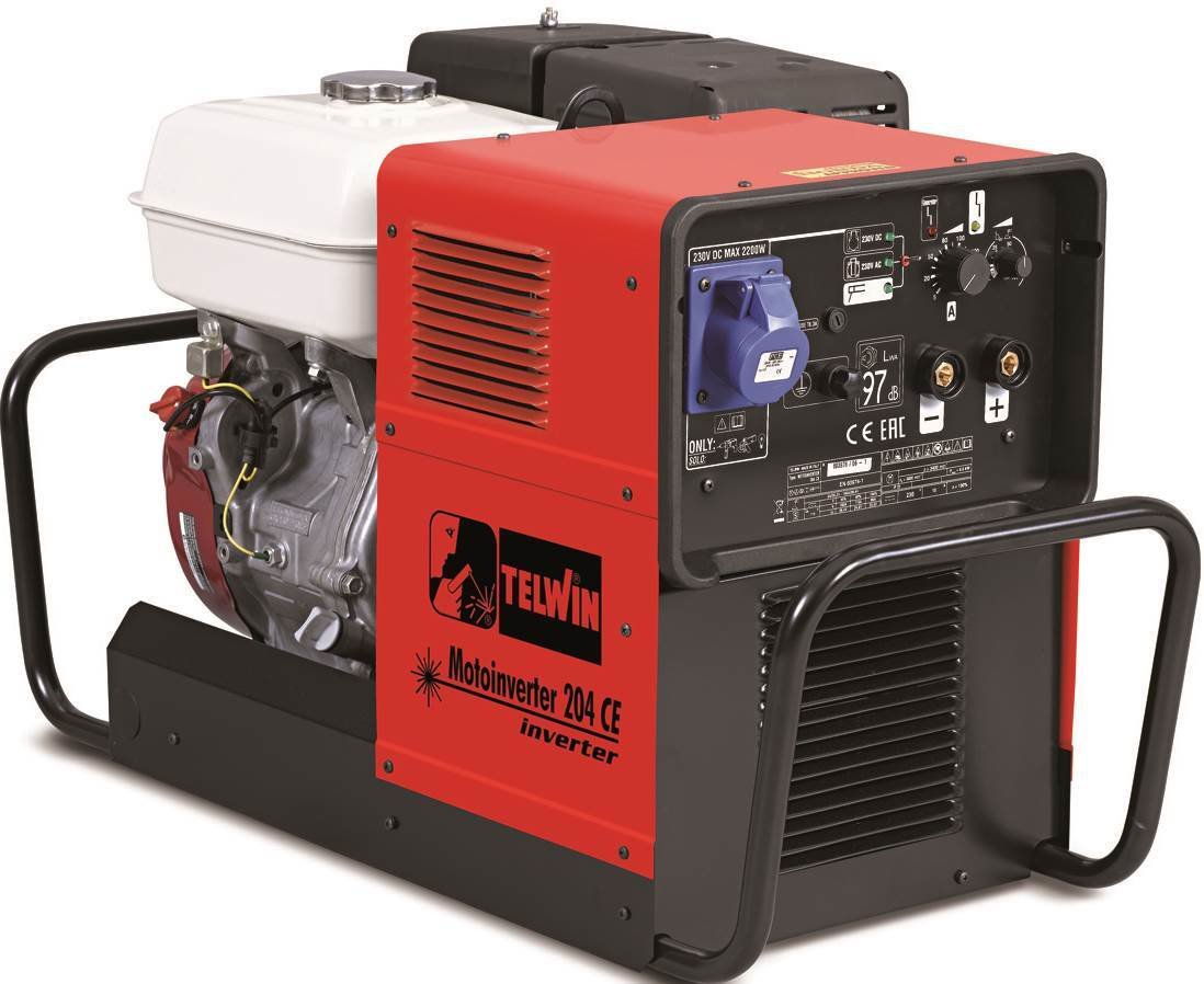 Сварочный генератор Telwin MOTOINVERTER 204 CE HONDA 815793