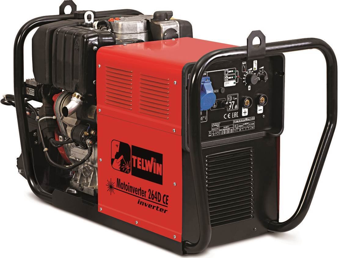 Сварочный генератор Telwin MOTOINVERTER 264D CE LOMBARDINI 815980
