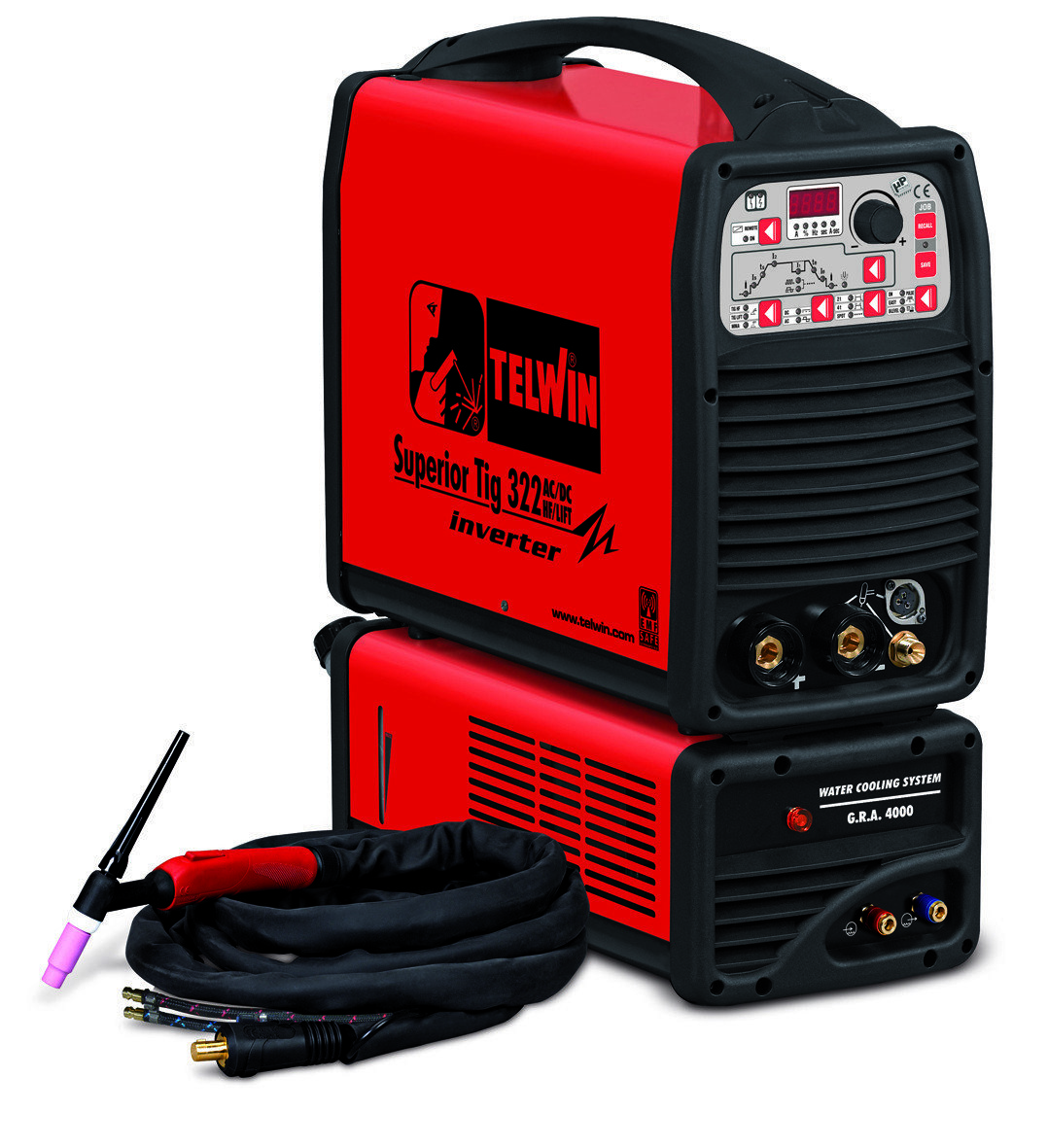 Аппарат аргонодуговой сварки Telwin SUPERIOR TIG 322 AC/DC HF/LIFT AQUA + TIG ACC. 816131