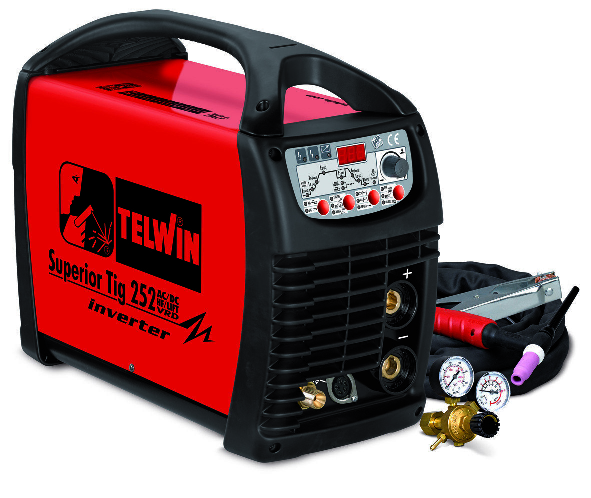 Аппарат аргонодуговой сварки Telwin SUPERIOR TIG 252AC/DC HF/LIFT VRD + TIG ACC. 816117