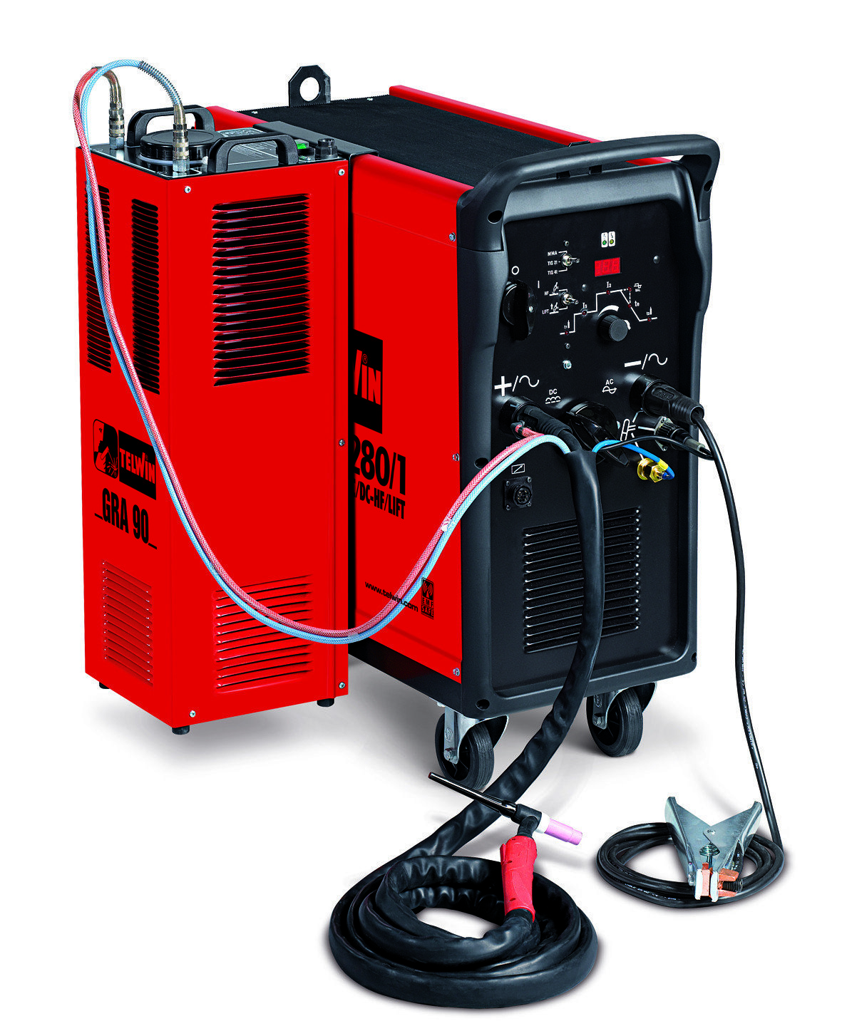 Аппарат аргонодуговой сварки Telwin SUPERTIG 280/1 AC/DC-HF/LIFT AQUA + TIG ACCESSORIES 833017