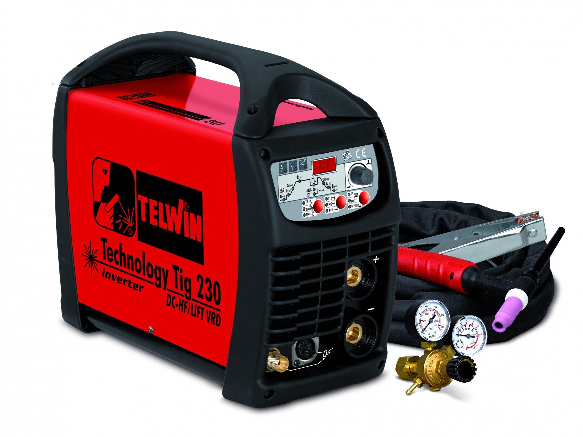 Аппарат аргонодуговой сварки Telwin TECHNOLOGY TIG 230 DC-HF/LIFT VRD + TIG ACC. 852055