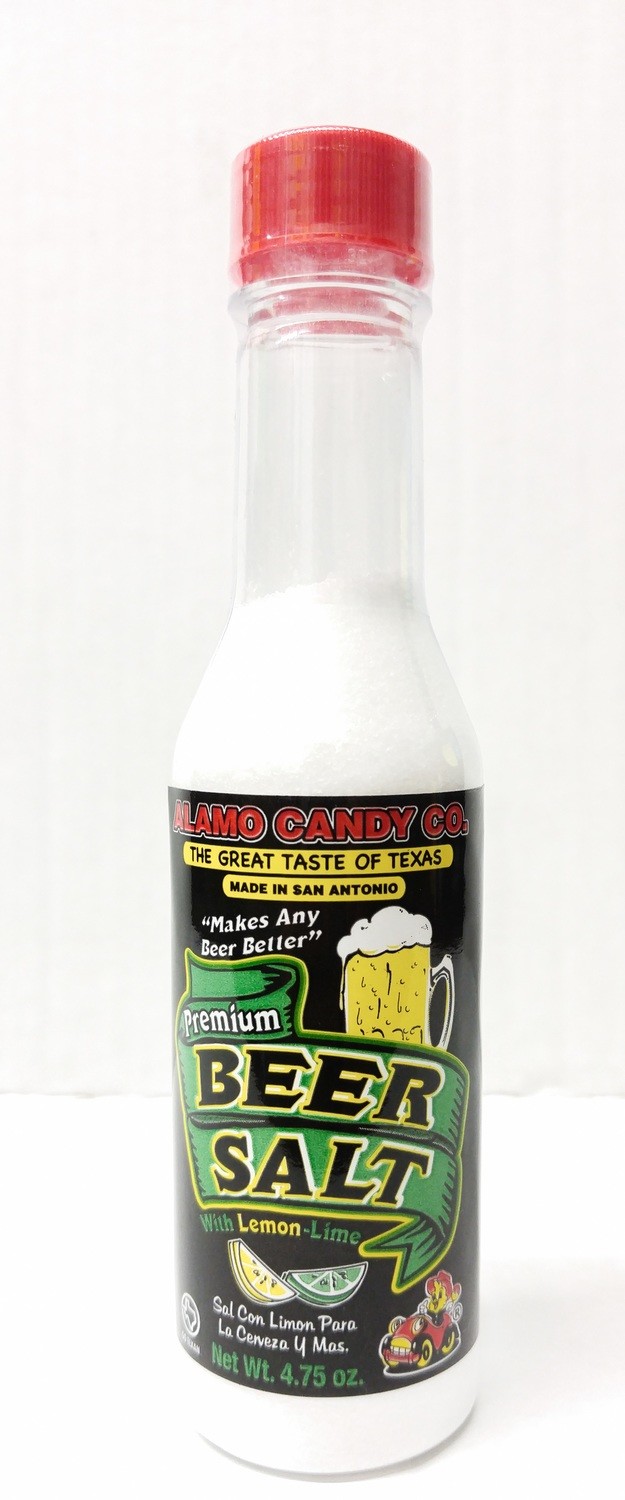 Alamo Candy Premium Beer Salt with Lemon-Lime 4.6 oz Shaker