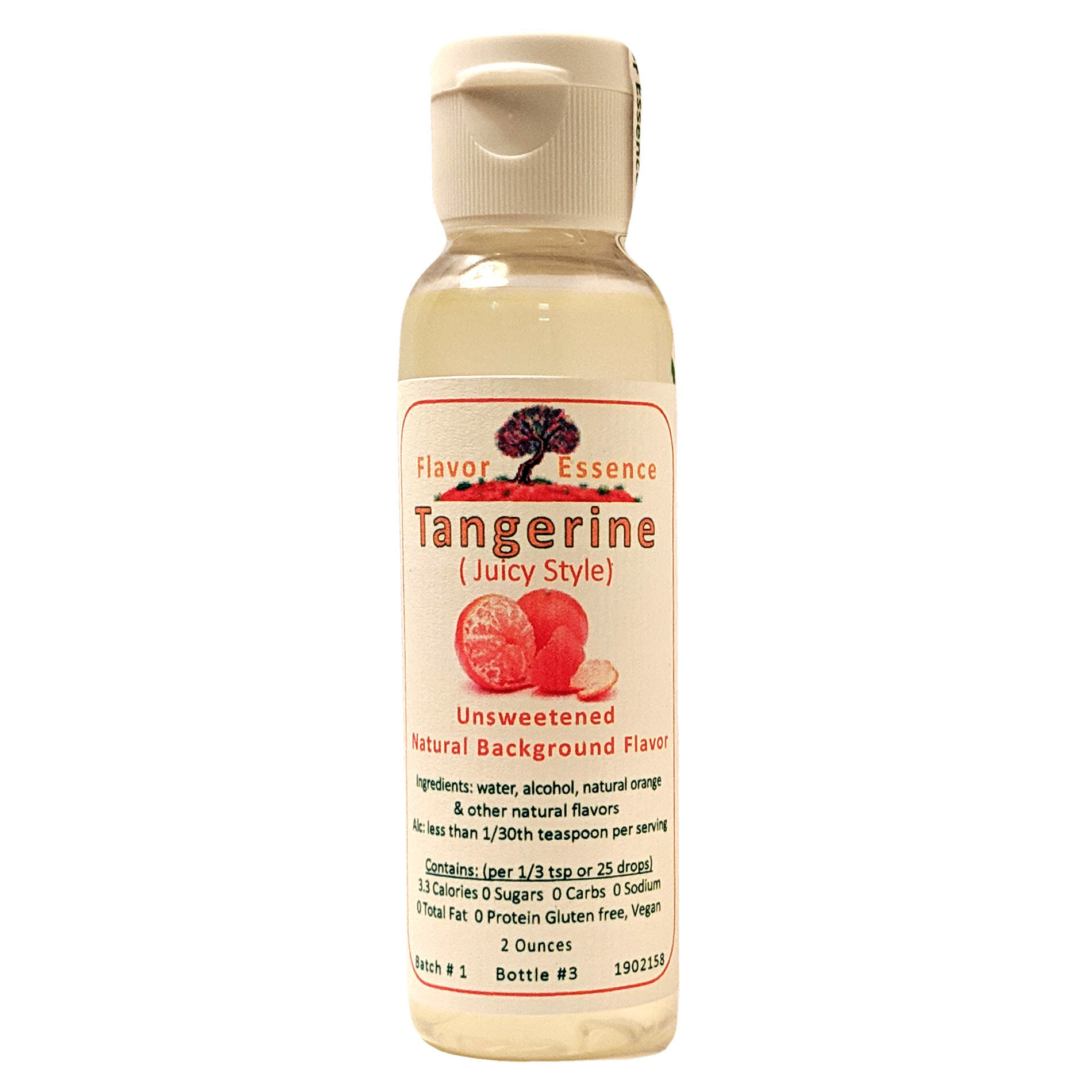 TANGERINE (Juicy Style) Unsweetened Natural Flavoring TANG