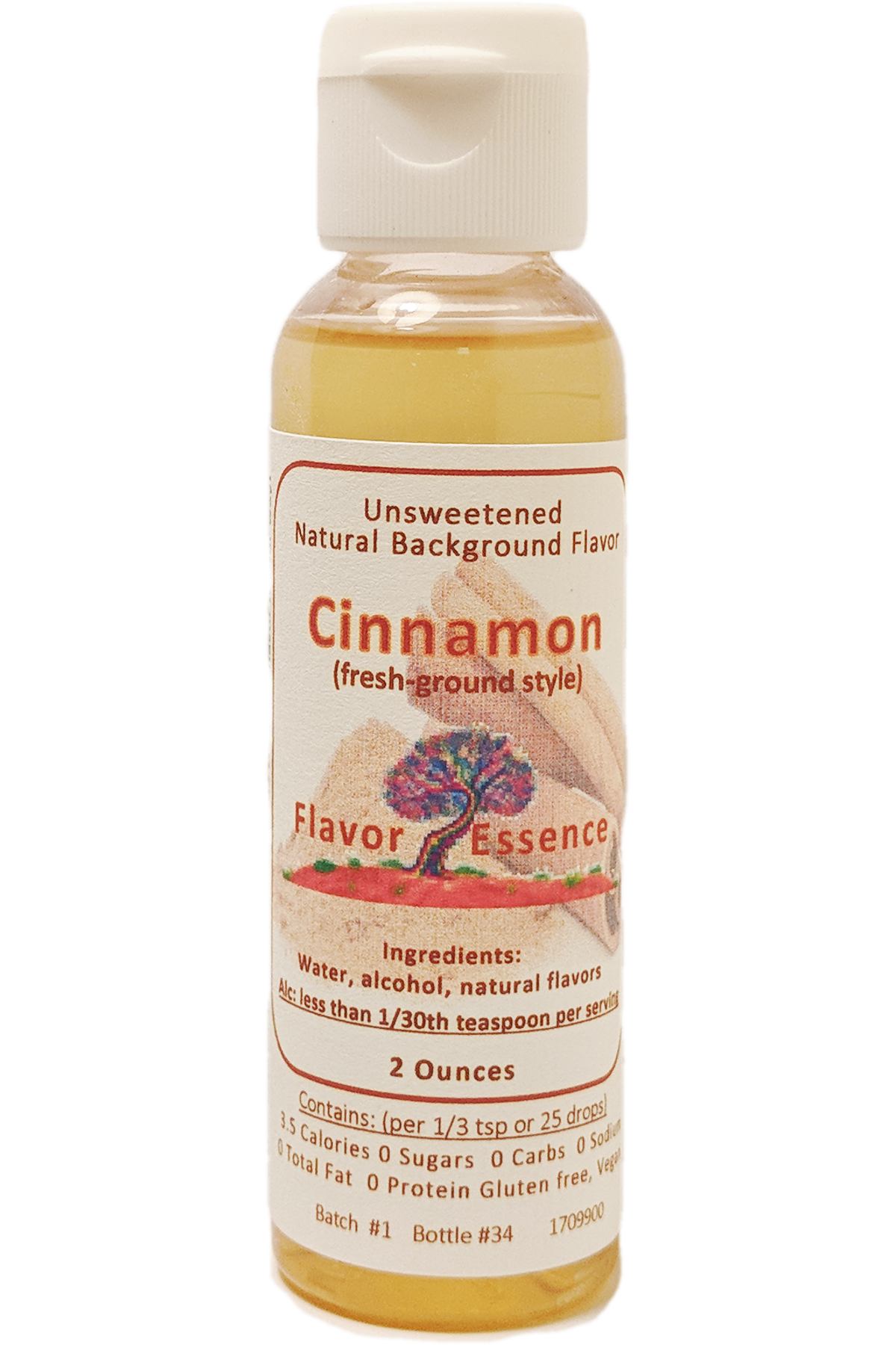 CINNAMON (Fresh-ground Style) Unsweetened Natural Flavoring Cinn