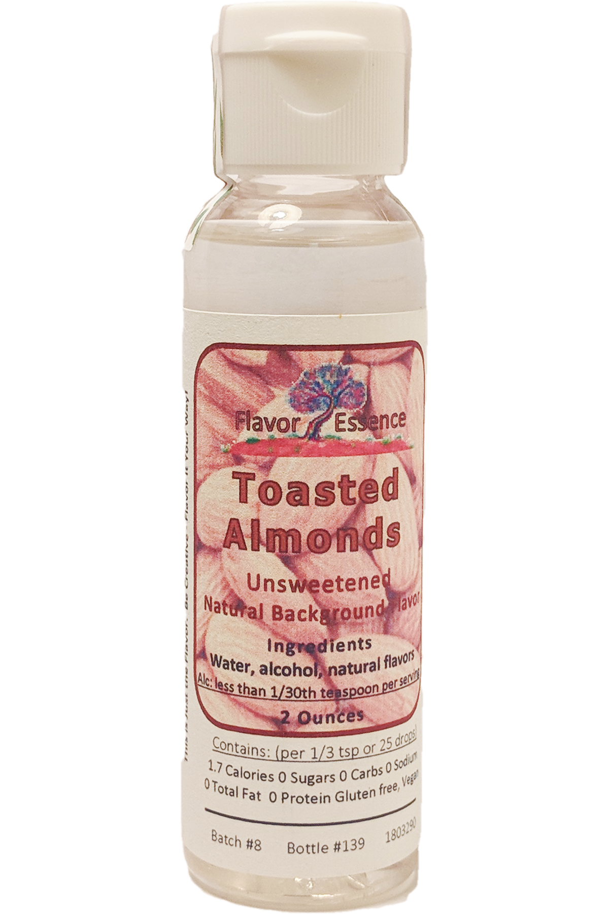TOASTED ALMONDS Unsweetened Natural Flavoring TA-