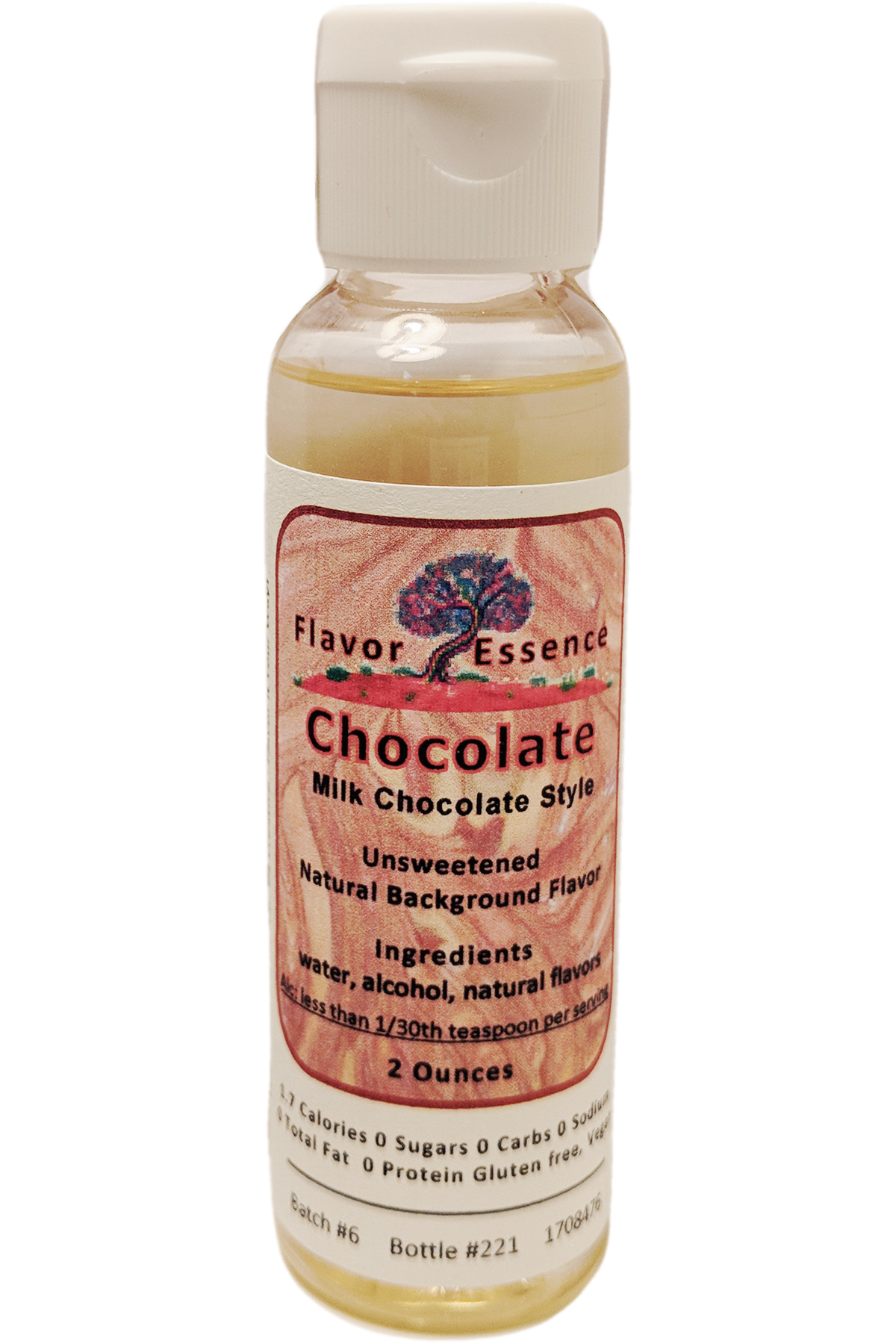 Flavor Essence CHOCOLATE (Milk Chocolate) -Unsweetened Natural Flavoring CHOC