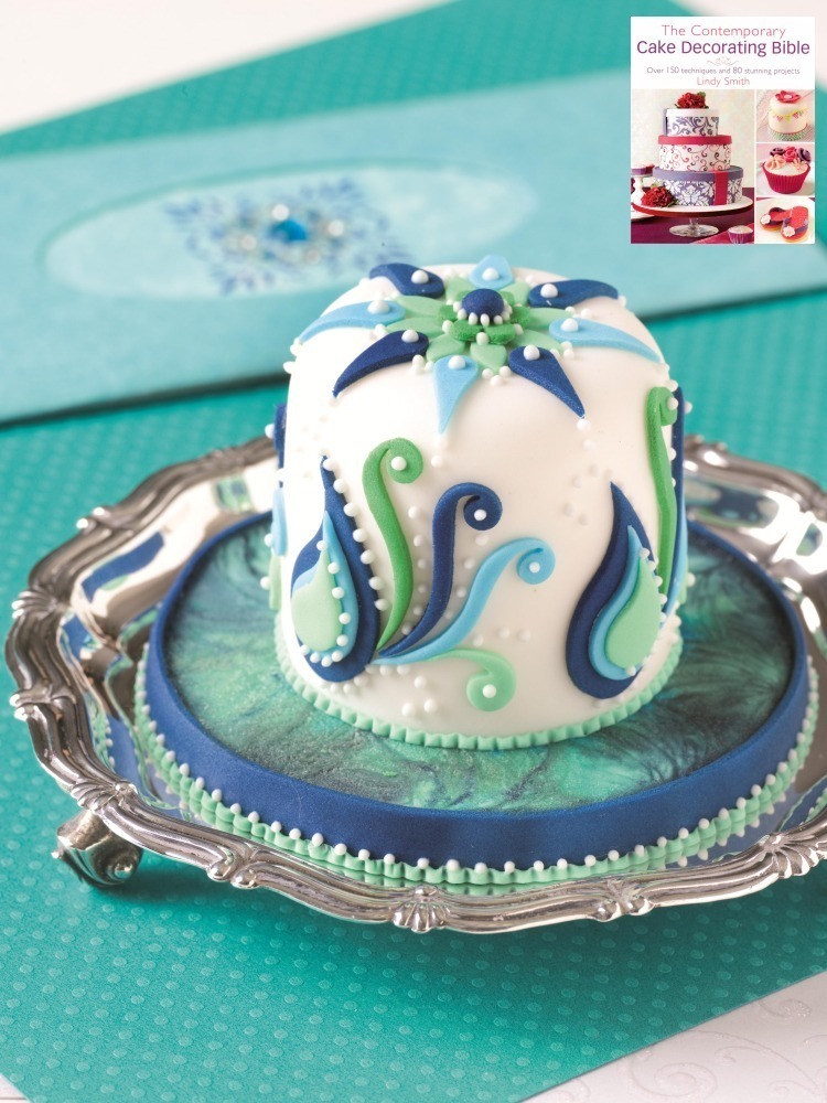 Cool blies mini cake from Lindy Smith's 'Contemporary Cake decorating Bible' Book