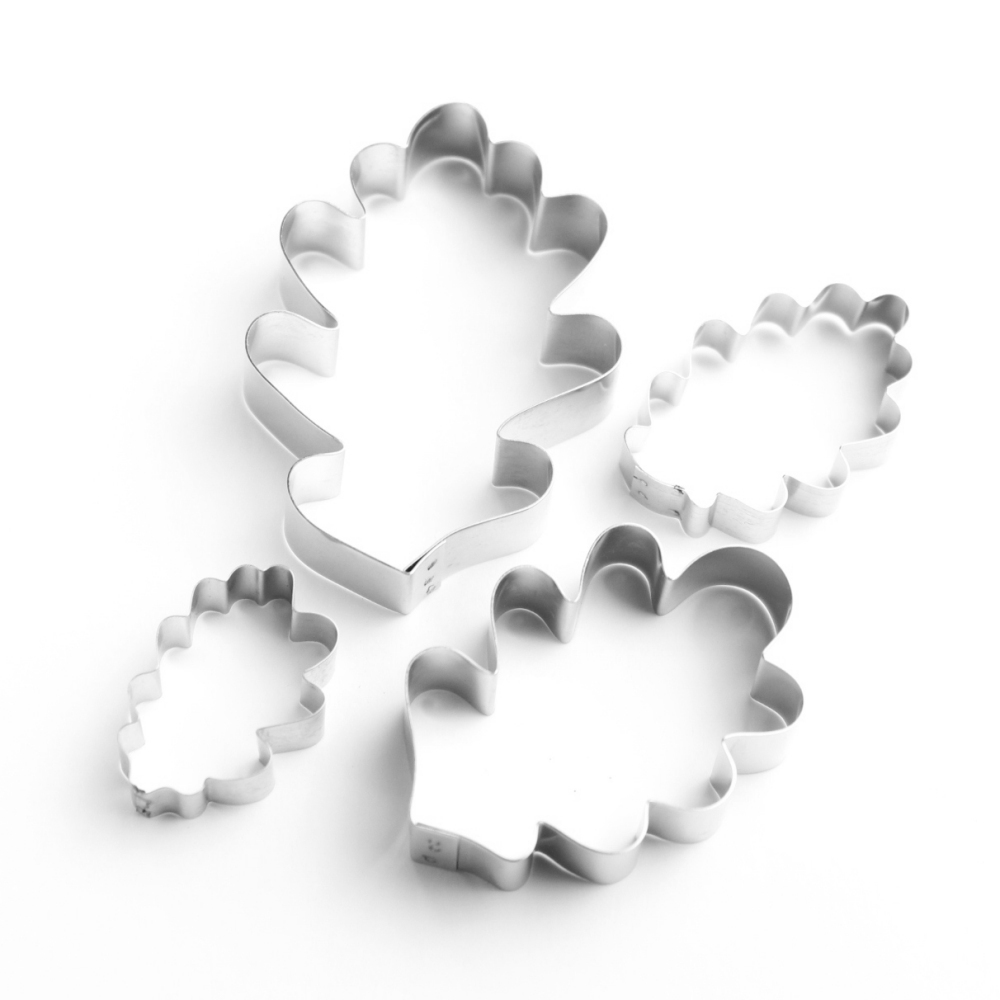 Oak Leaf Sugarcraft Cutters - Set of 4 (Lindy's) SKU18027