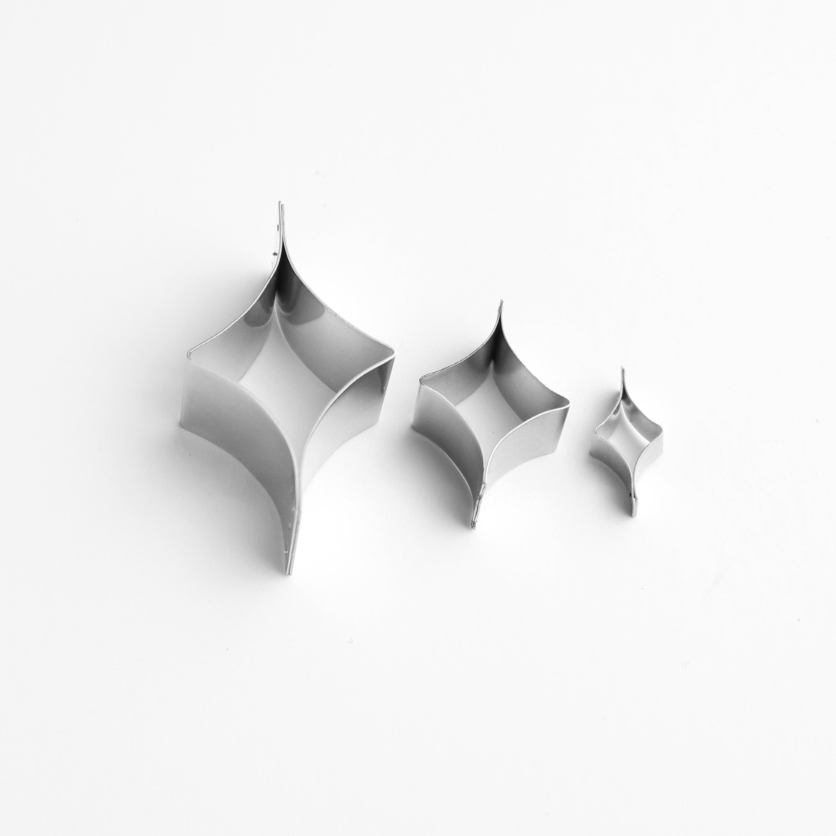Diamond Sugarcraft Cutter Set - Scalloped (Lindy's) SKU17899