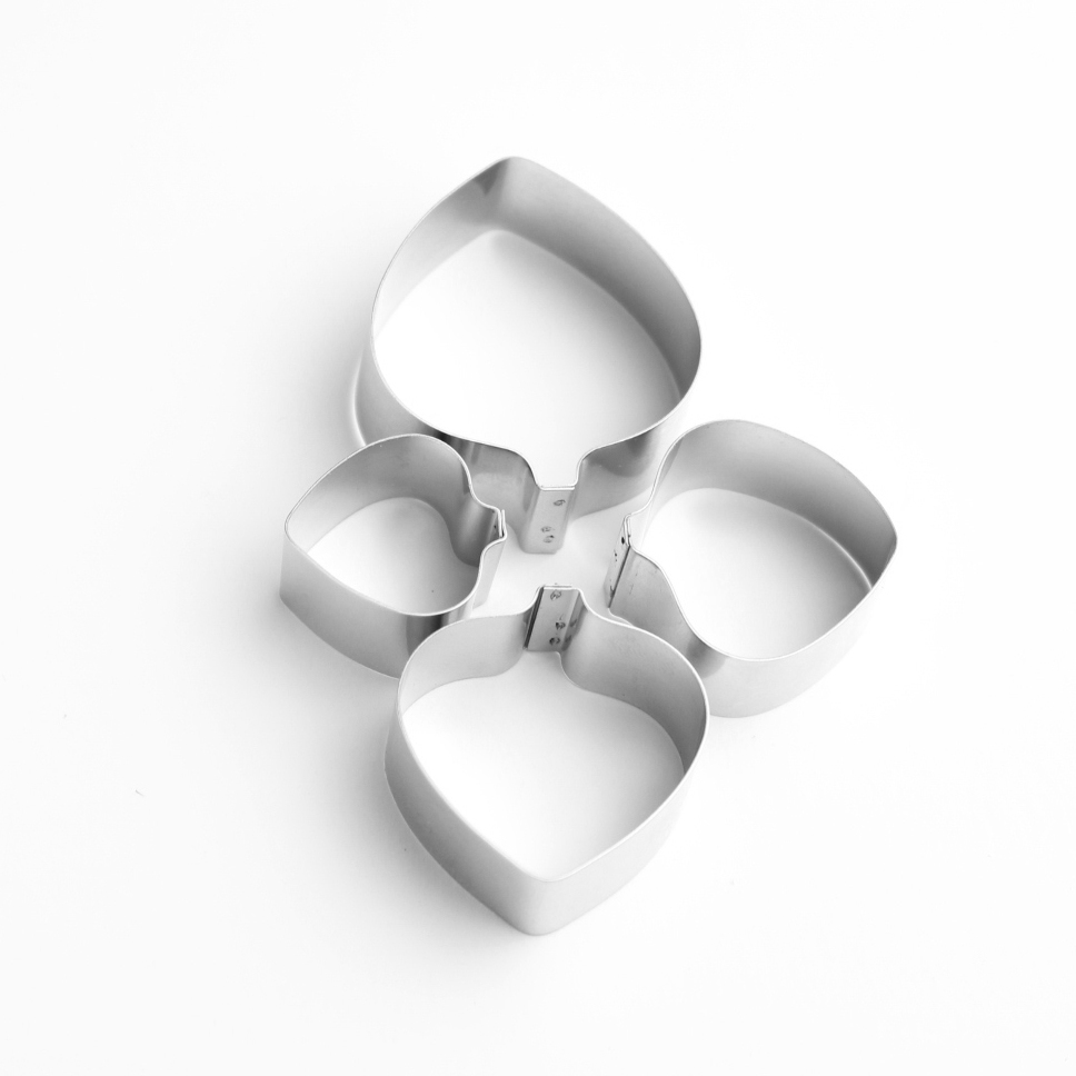 Hydrangea Petal Sugarcraft Cutters - set of 4 (Lindy's) SKU1789312312131112